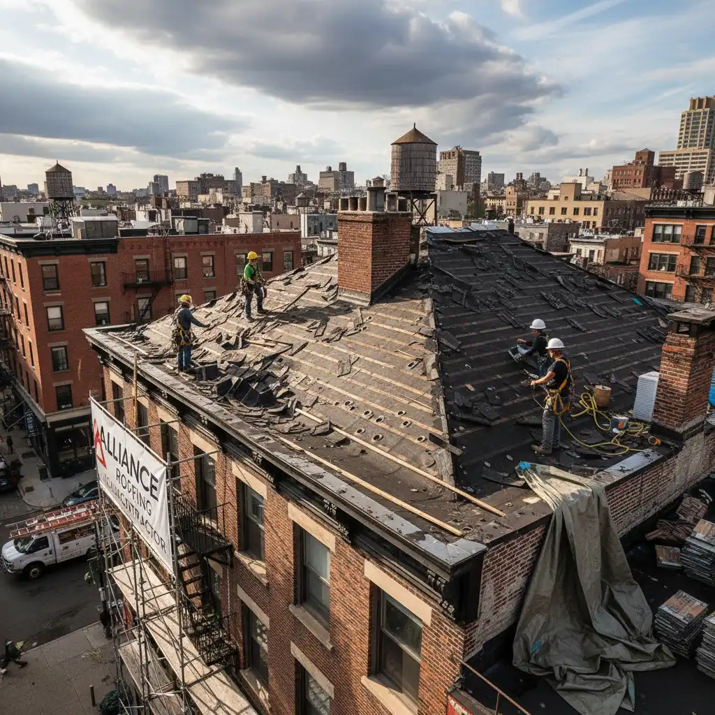 Storm Damage Roof Repair NYC