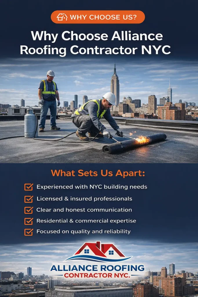 Why Choose Us Alliance roofing contracotr NYC